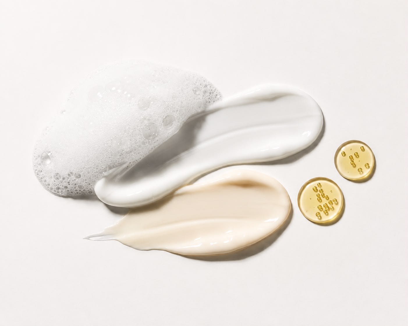 Skincare ingredient textures